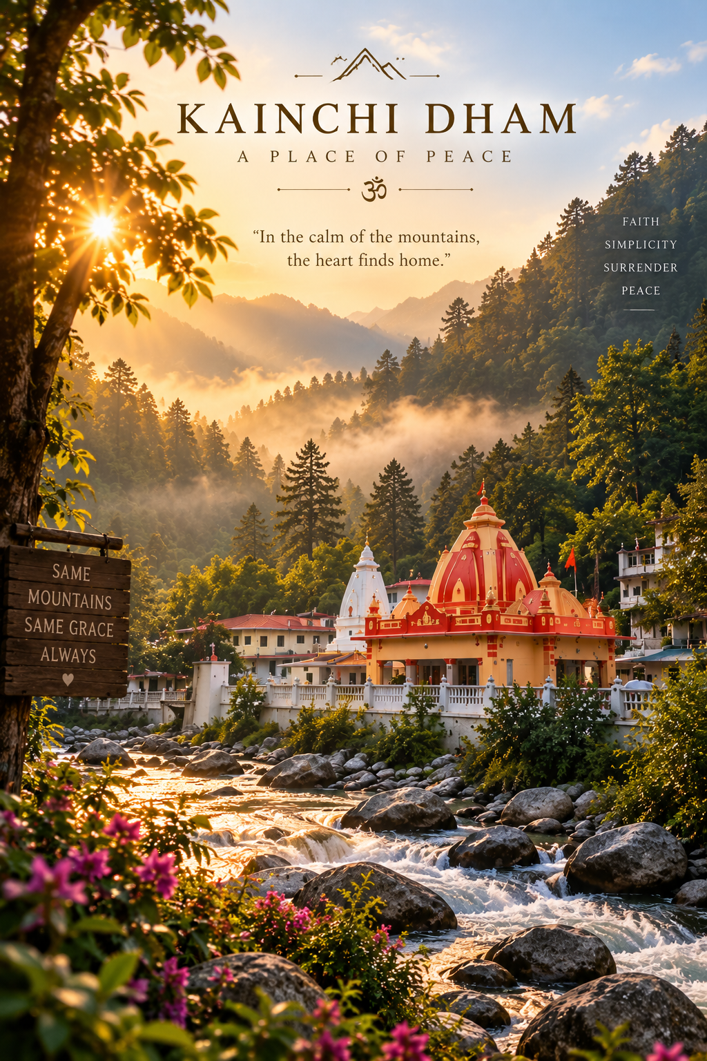Kainchi Dham Wall Art – A Place That Feels Like Home