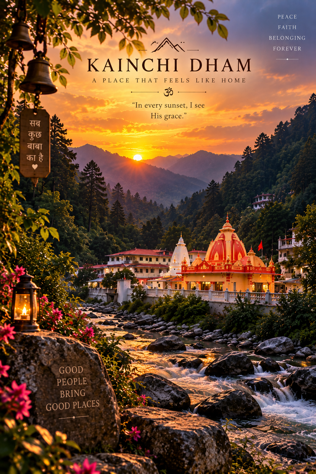 Kainchi Dham Wall Art – A Place That Feels Like Home