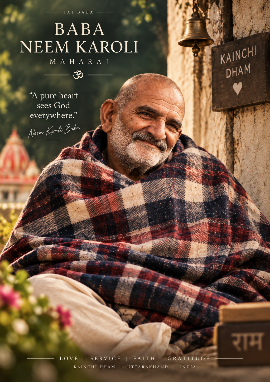 Neem Karoli Baba Wall Art – Classic Portrait