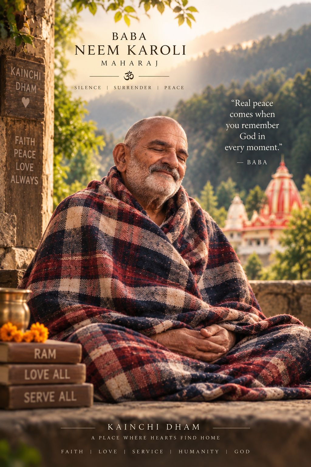 Neem Karoli Baba Wall Art – Classic Portrait