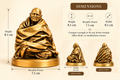 Neem Karoli Baba Statue – Antique Gold Finish