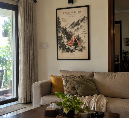 Kainchi Dham Wall Art – A Place That Feels Like Home