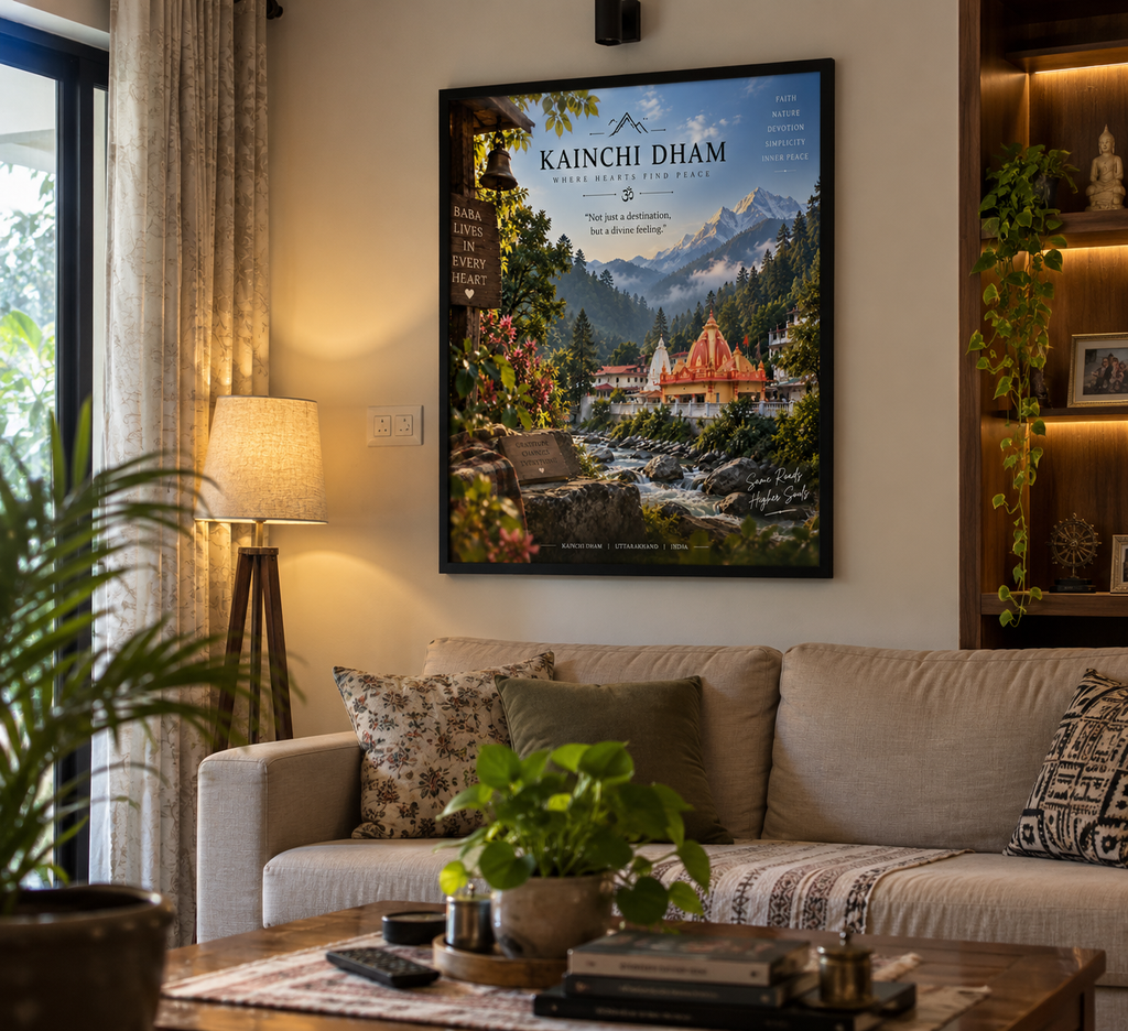 Kainchi Dham Wall Art – A Place That Feels Like Home